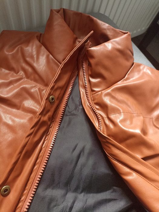 Kamizelka pikowana eko sztuczna skóra