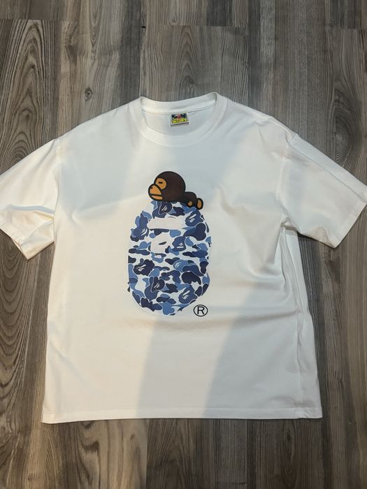 koszulka bape niebieska L