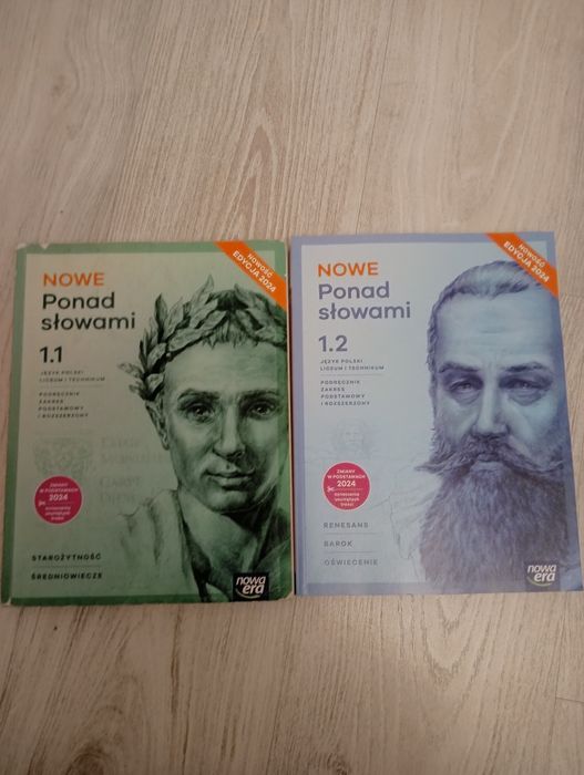 Nowe Ponad Słowami  kl. I LO , technikum Nowa Era część 1 i 2