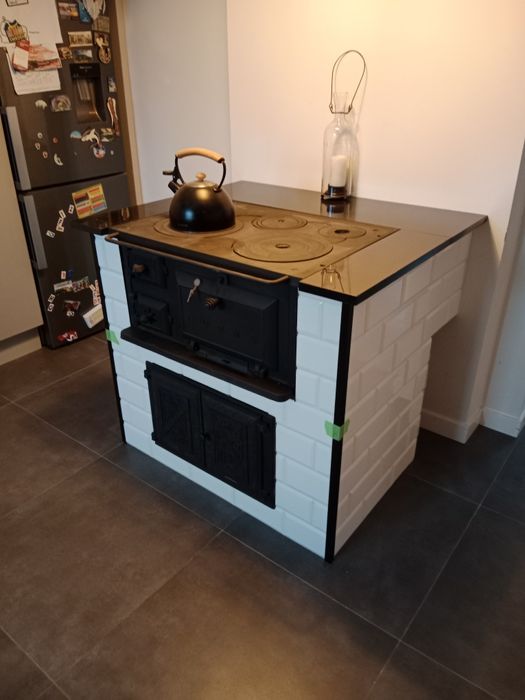 Żeliwny piecyk kuchenka antyk koza kominek