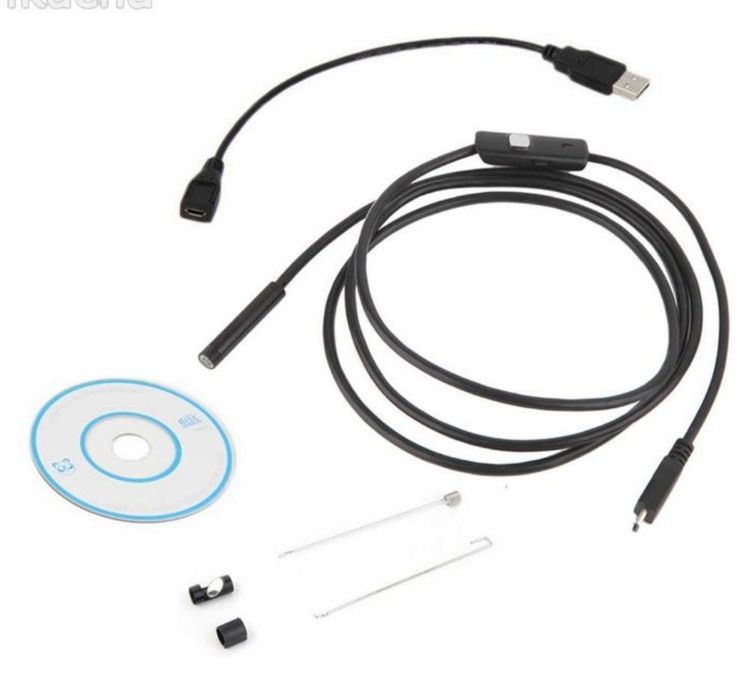 Эндоскоп камера гибкий шнур 2м 5м для смартфона Android USB Type C