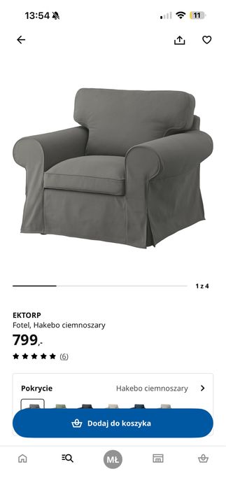 Fotel z Ikea jak nowy