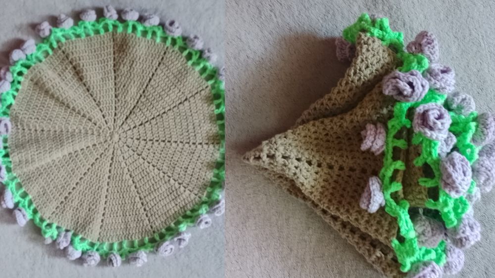 Серветка квіти нова ручна робота