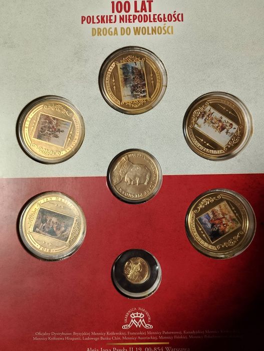 Mennica Polska na 100 Lat Polskiej Niepodległości Droga Do Wolności