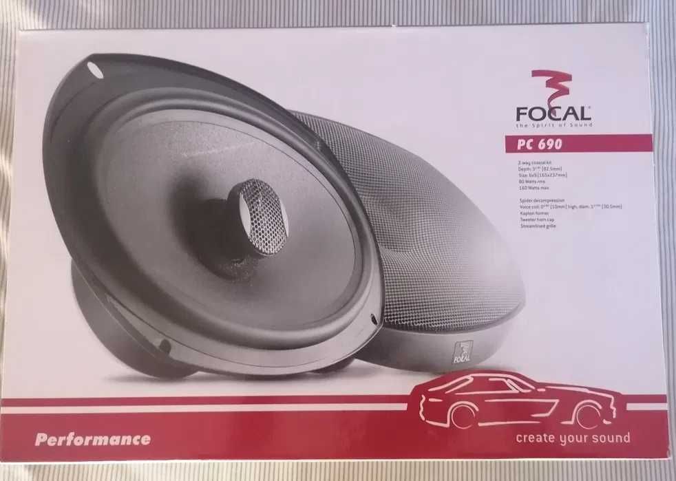 Colunas Ovais FOCAL + Botão buzina P/volante