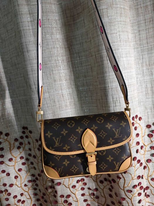 Nowy Torba LV Louis Vuitton Diane Satchel damski Brązowy