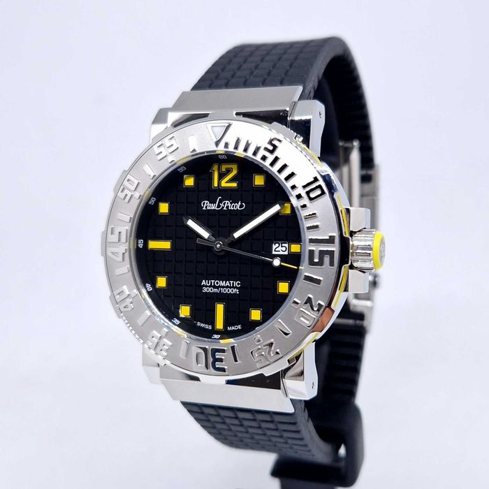 Promocja Paul Picot C-Type Plongeur Classic 43 mm P4118.SNGN.3012CM061