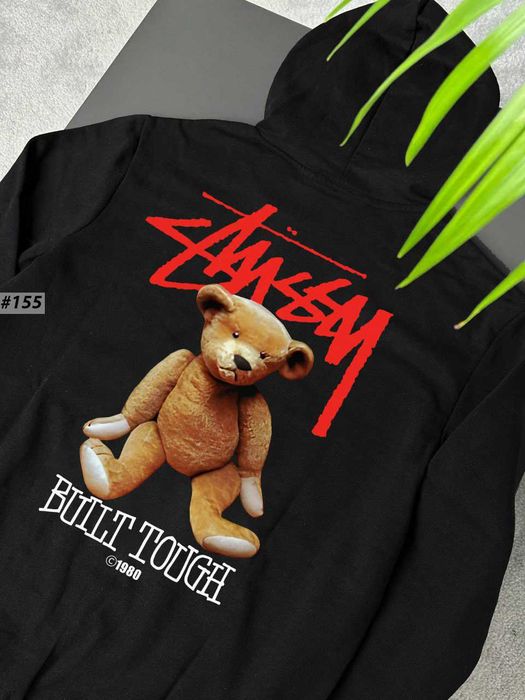 BIG Logo • Черное Худи Stussy Scorpion • Кофта Зіпка Стуссі Чорна