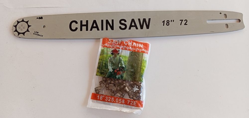 Guia e corrente nova de motosserra