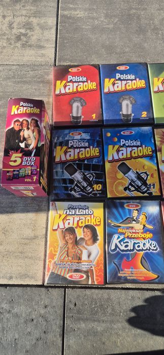 Zestaw 45 płyt cd karaoke retro śpiewanie
