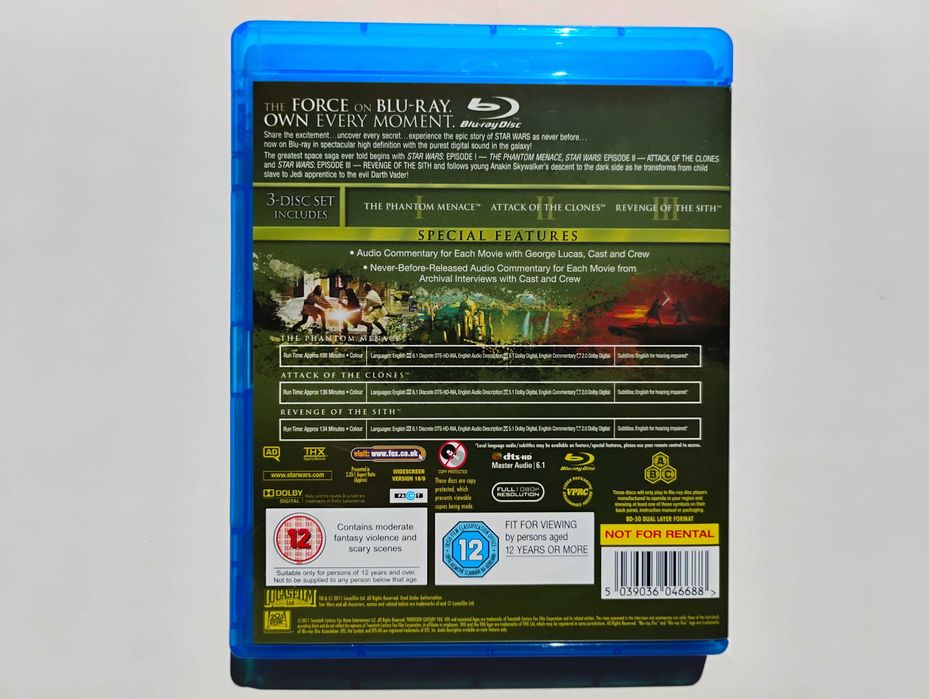 Star Wars: Trilogia Prequela Blu-ray