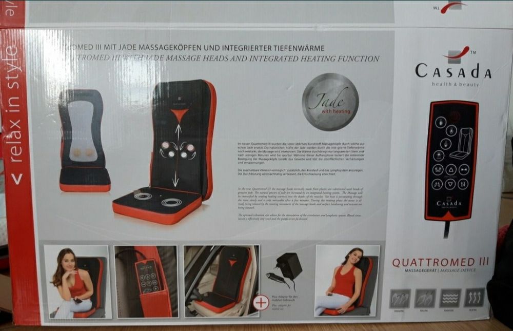 CASADA Quatromed III *oryg* mata masująca rehabilitacja masażer jadeit