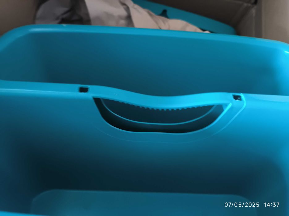 Leifheit Cubo duplo Combi Box, cubo de dois compartimentos,