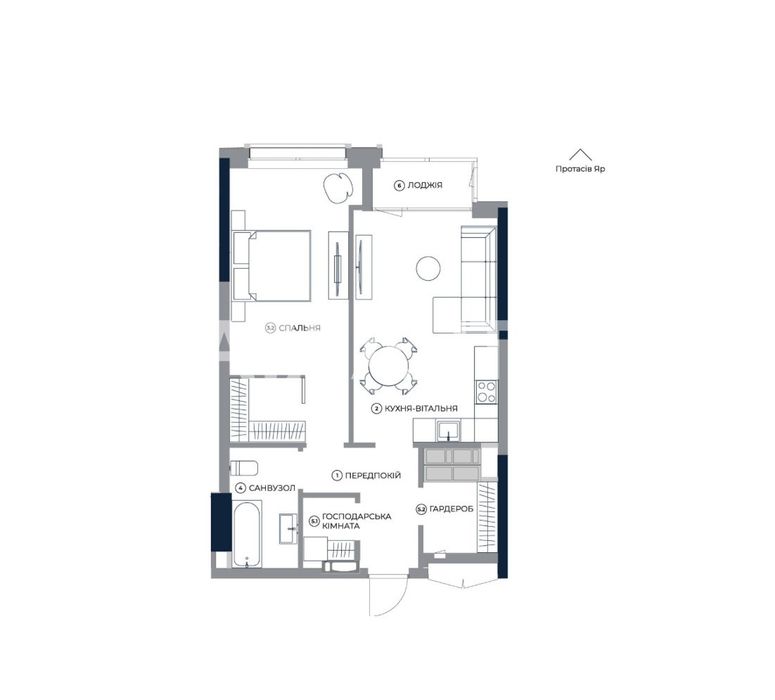 1-кімнатна квартира за адресою вул. Антоновича (площа 58,1 м²) - Atlanta.ua - фото 11