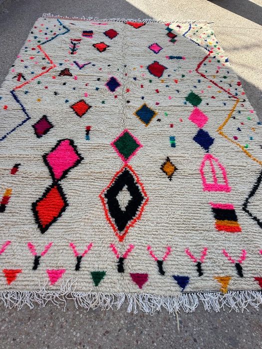 Tapete Azilal Marroquino Handmade 100%Sheep wool