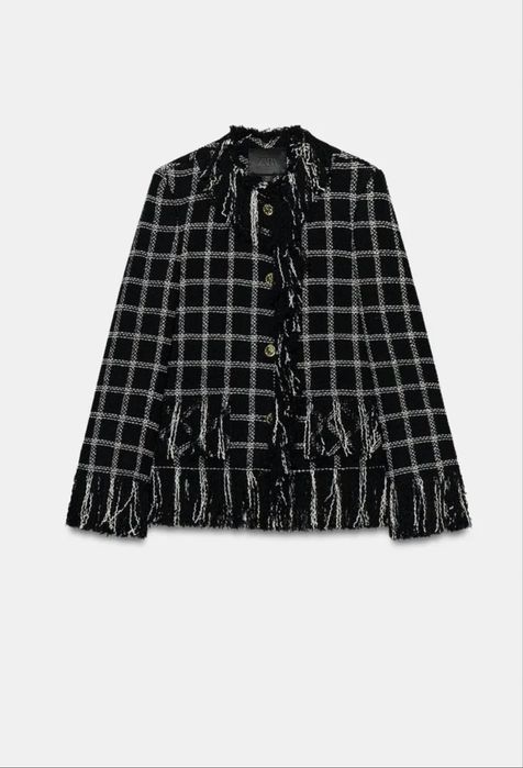 Твідовий піджак блейзер Zara  в стилі Chanel