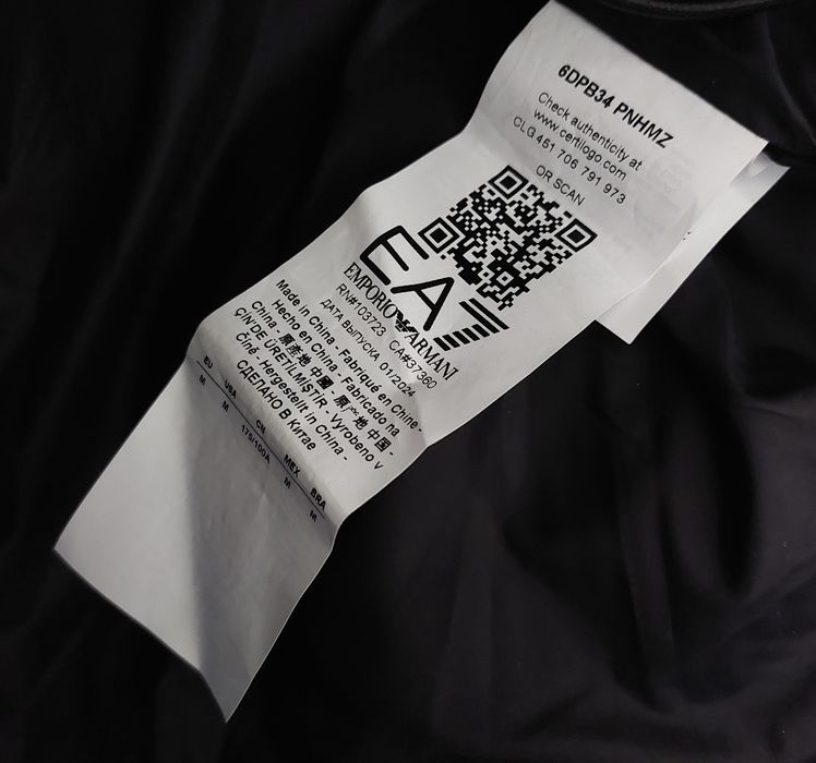 EA7 emporio armani kurtka zimowa męska syntetyczna r. M/L