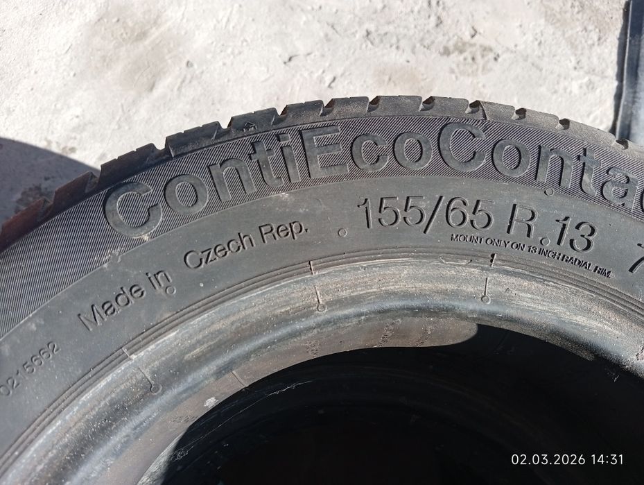 Продам  шини 155 65 13