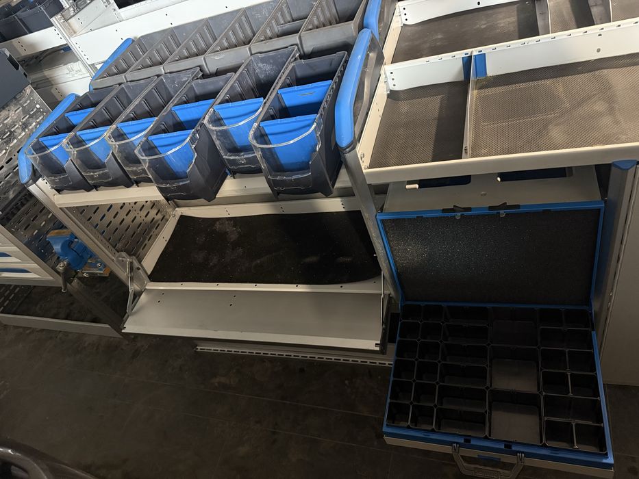 Regał samochodowy, zabudowa serwisowa sortimo