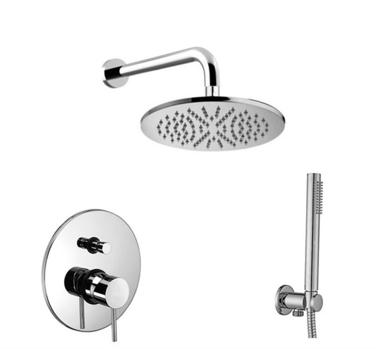 Душова система Paffoni Shower прихованого монтажу, хром, KITLIG015CR