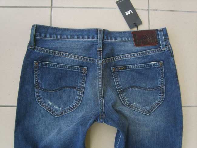 Lee Kunae granatowe rurki W28 L33 pas 82 cm