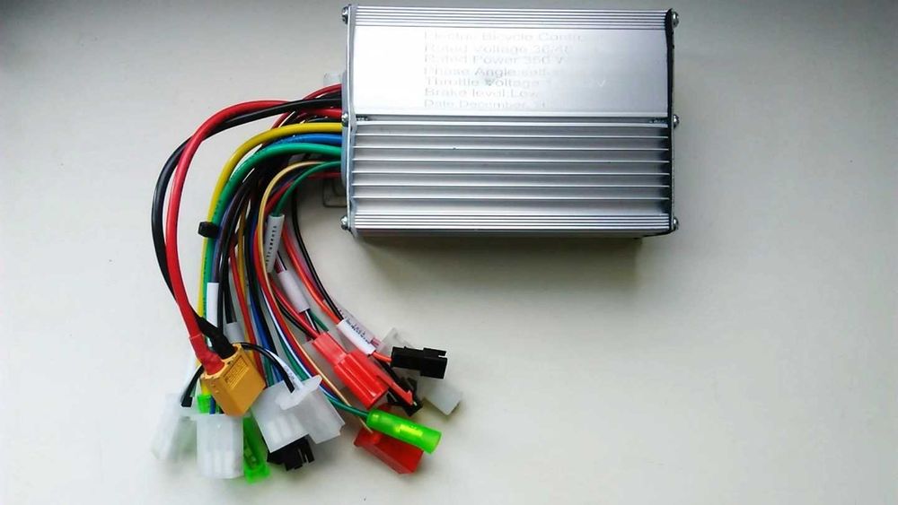 Контроллер 36/48В 18А + Бокс + Ручки газа, Тормоза на Электровелосипед