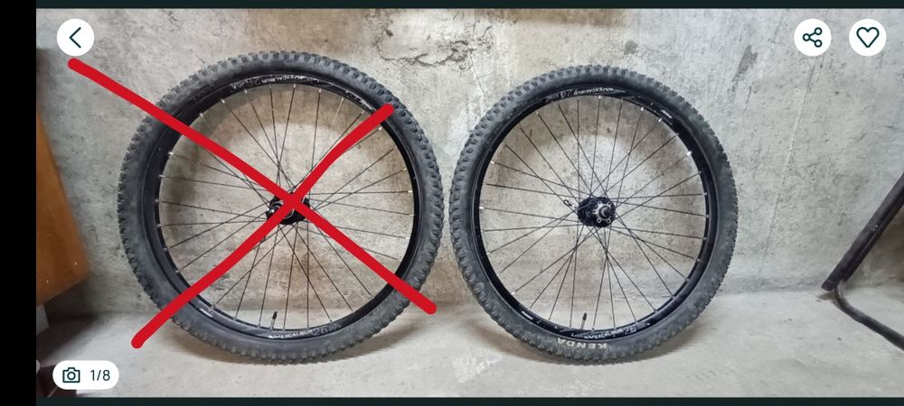 Koło przód  Rodi Excalibur XC 26 cali z oponą