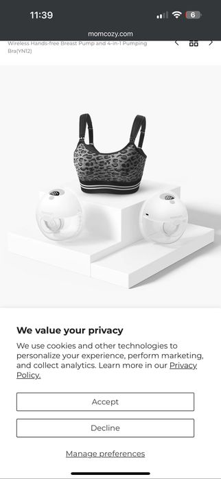 Bomba Amamentação Sem Fios MomCozy M5