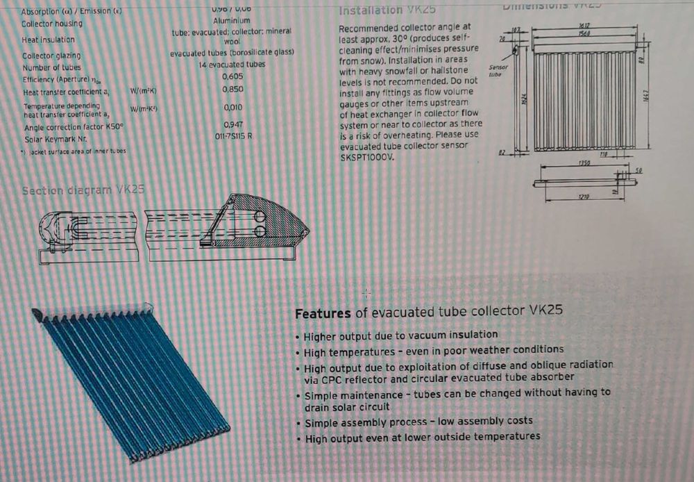 panel solarny próżniowy do grzania wody
