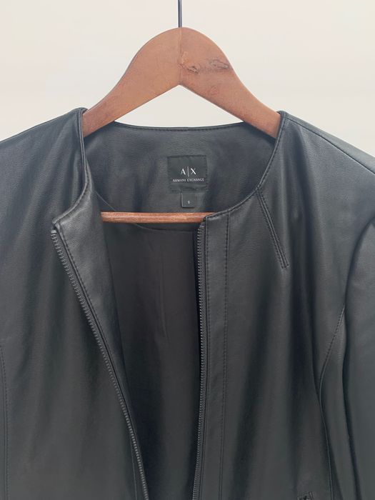 Kurtka z eko skóry Armani Exchange