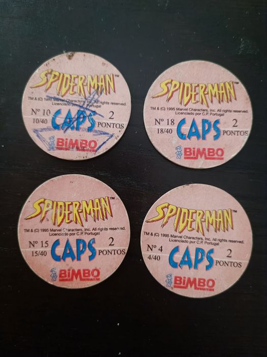 Tazos Spiderman bimbo