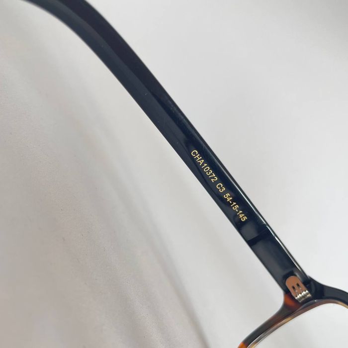 Okulary oprawy ETE w stylu retro czarno-brązowe