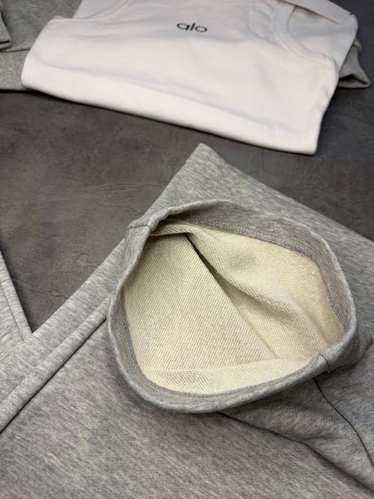 Костюм Alo Yoga преміум якість зіп худі штани прямі спортивні 1\4 zip