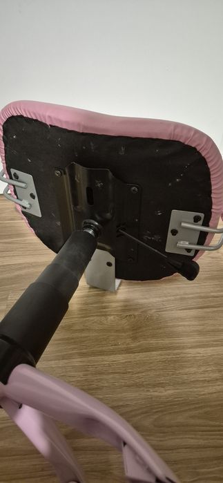 Fotel obrotowy do biurka różowy kotek Halmar