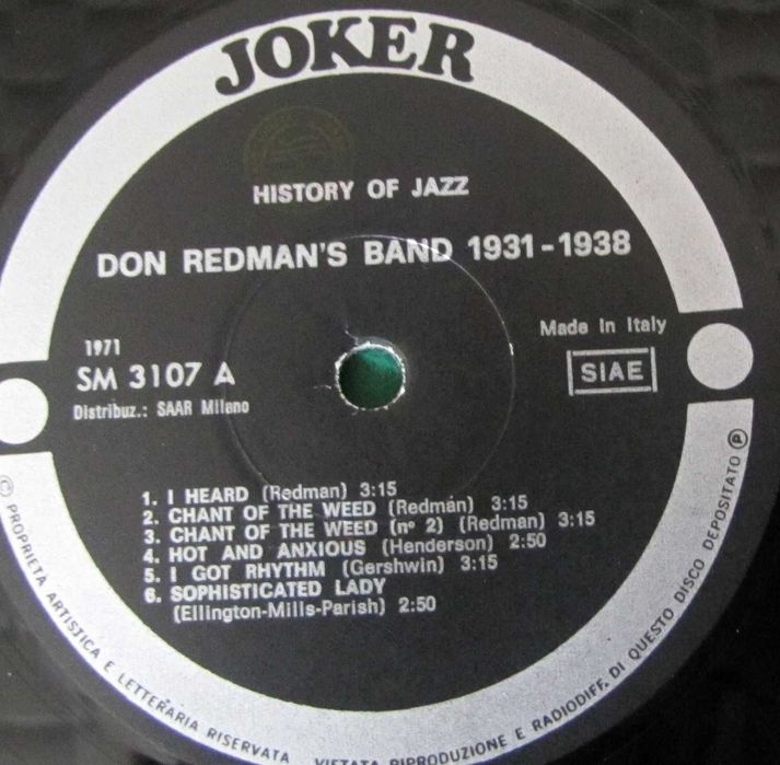 Don Redman ~ vinyl ~ SM 3107 ~ stan BDB