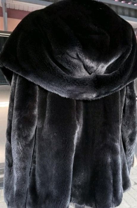 Норковая шуба с капюшоном с капюшоном новая