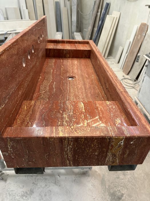 Lavatorio em marmore travertino