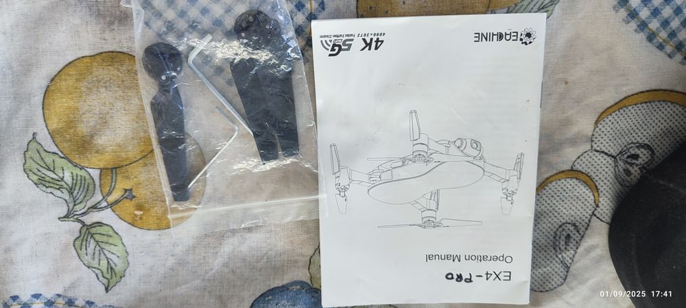 Drone ex4 pro, 6klm real, id. E,VT.