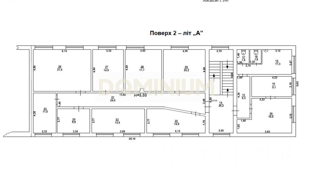 Магазин + офіси + склад, 520 м², прохідне місце,м.Виноградів