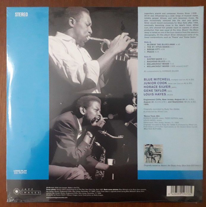 Horace Silver Quintet & Trio disco de vinil "Blowin' The Blues Away"