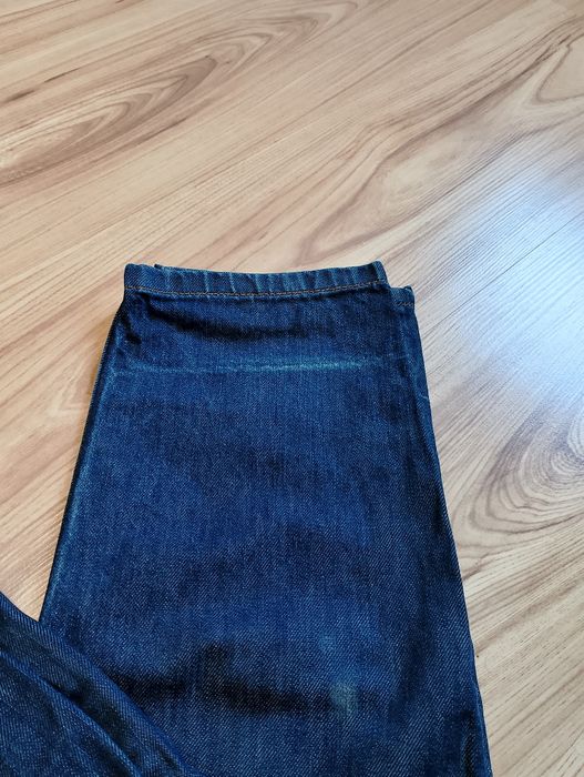Granatowe Damskie Spodnie Jeansowe  Boyfriend Rihanna For River Island