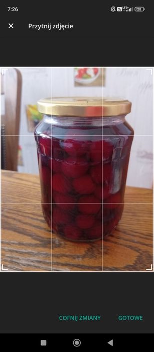 Wiśnie w lekkim syropie 0.7l i inne przetwory