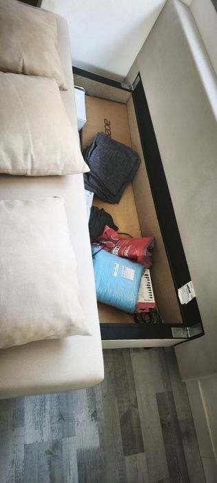 Sofá-cama IKEA ÄLVDALEN 3 Lugares, Knisa Bege - Compacto com Arrumação (Ótimo Estado)