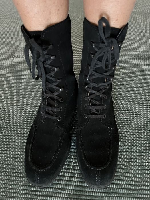 Botins de camurça pretos 36