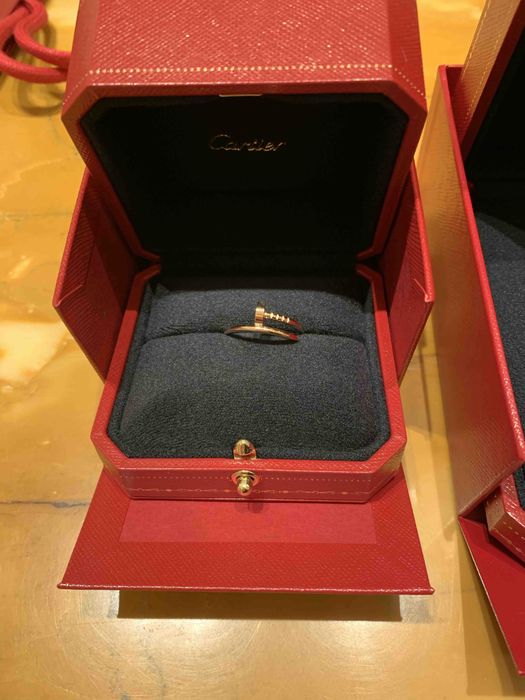 Cartier JUSTE UN CLOU каблучка rose gold 54 розмір