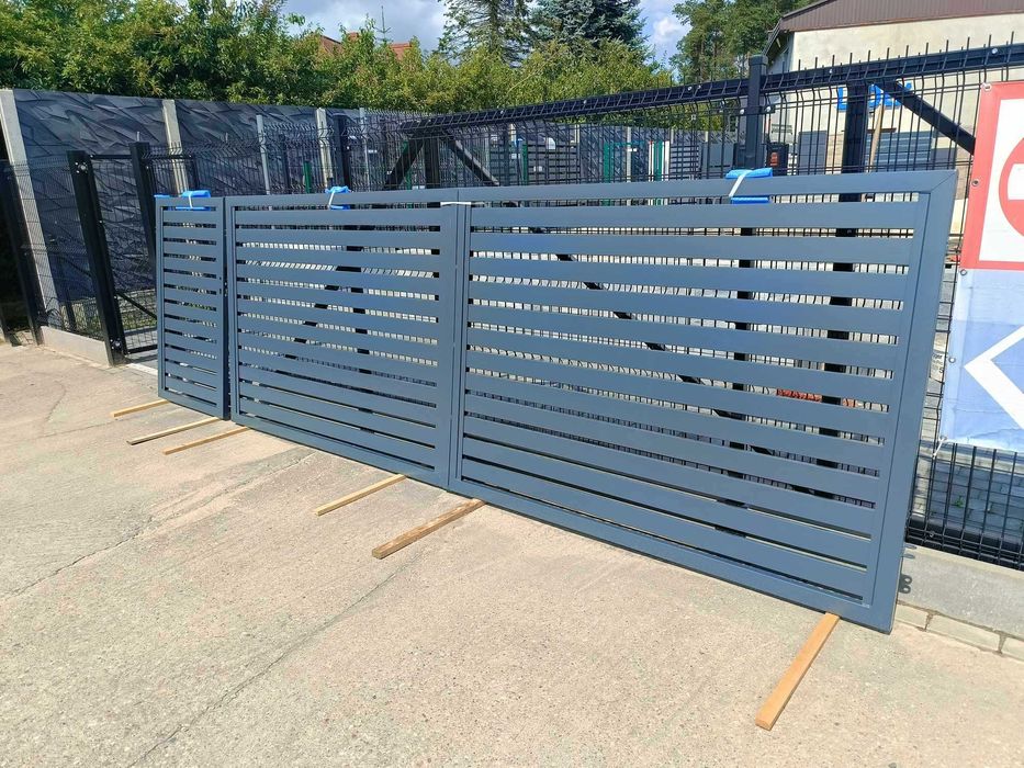 Brama skrzydłowa PALISADA 400x140cm + furtka