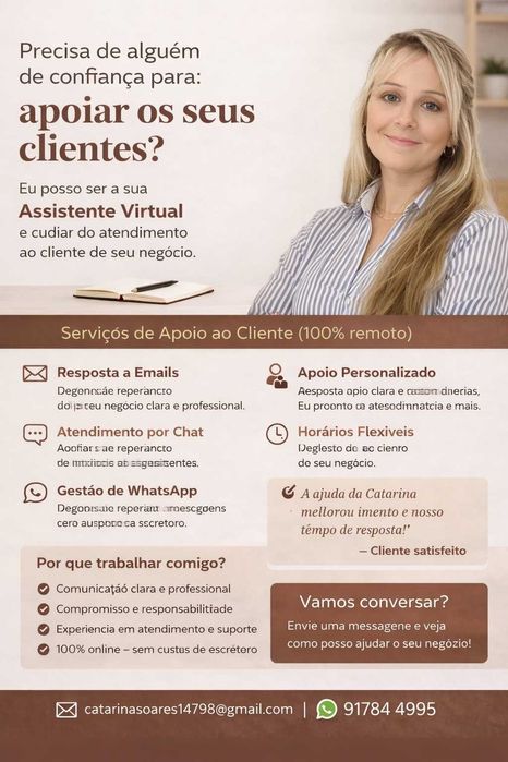 Serviço de Assistente Virtual (Atendimento ao Cliente PT/FR)