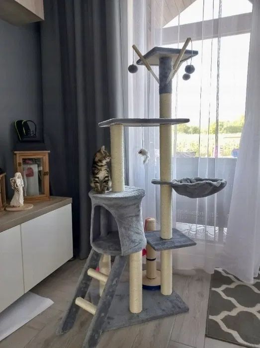 Drapak dla kota NOWY wysoki domek drzewko legowisko zabawka
