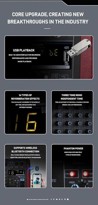 Mikser 8 kanałowy T80