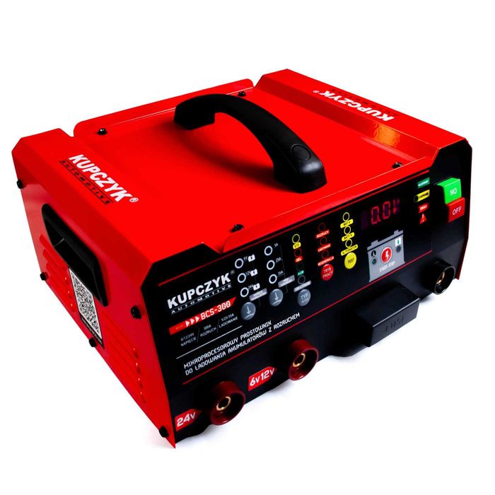 Prostownik z rozruchem BCS300 Kupczyk 6,12,24V GEL WET AGM